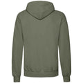 Classic Olive - Back - Fruit Of The Loom Adults Unisex Classic Hooded Sweatshirt
