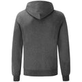 Dark Grey - Back - Fruit Of The Loom Adults Unisex Classic Hooded Sweatshirt