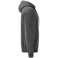 Dark Grey - Side - Fruit Of The Loom Adults Unisex Classic Hooded Sweatshirt