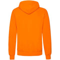 Orange - Back - Fruit Of The Loom Adults Unisex Classic Hooded Sweatshirt
