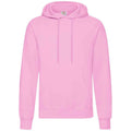 Light Pink - Front - Fruit Of The Loom Adults Unisex Classic Hooded Sweatshirt