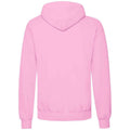 Light Pink - Back - Fruit Of The Loom Adults Unisex Classic Hooded Sweatshirt