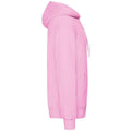 Light Pink - Side - Fruit Of The Loom Adults Unisex Classic Hooded Sweatshirt