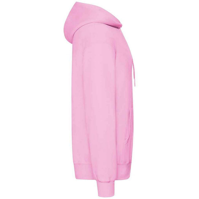 Light Pink - Side - Fruit Of The Loom Adults Unisex Classic Hooded Sweatshirt