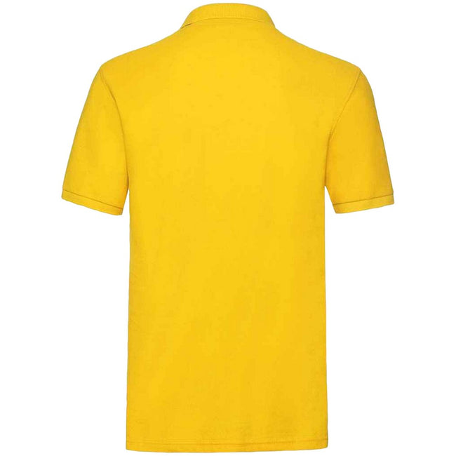 Sunflower - Back - Fruit of the Loom Mens Premium Cotton Pique Polo Shirt