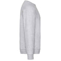 Heather Grey - Back - Fruit Of The Loom Adults Unisex Classic Raglan Sweatshirt