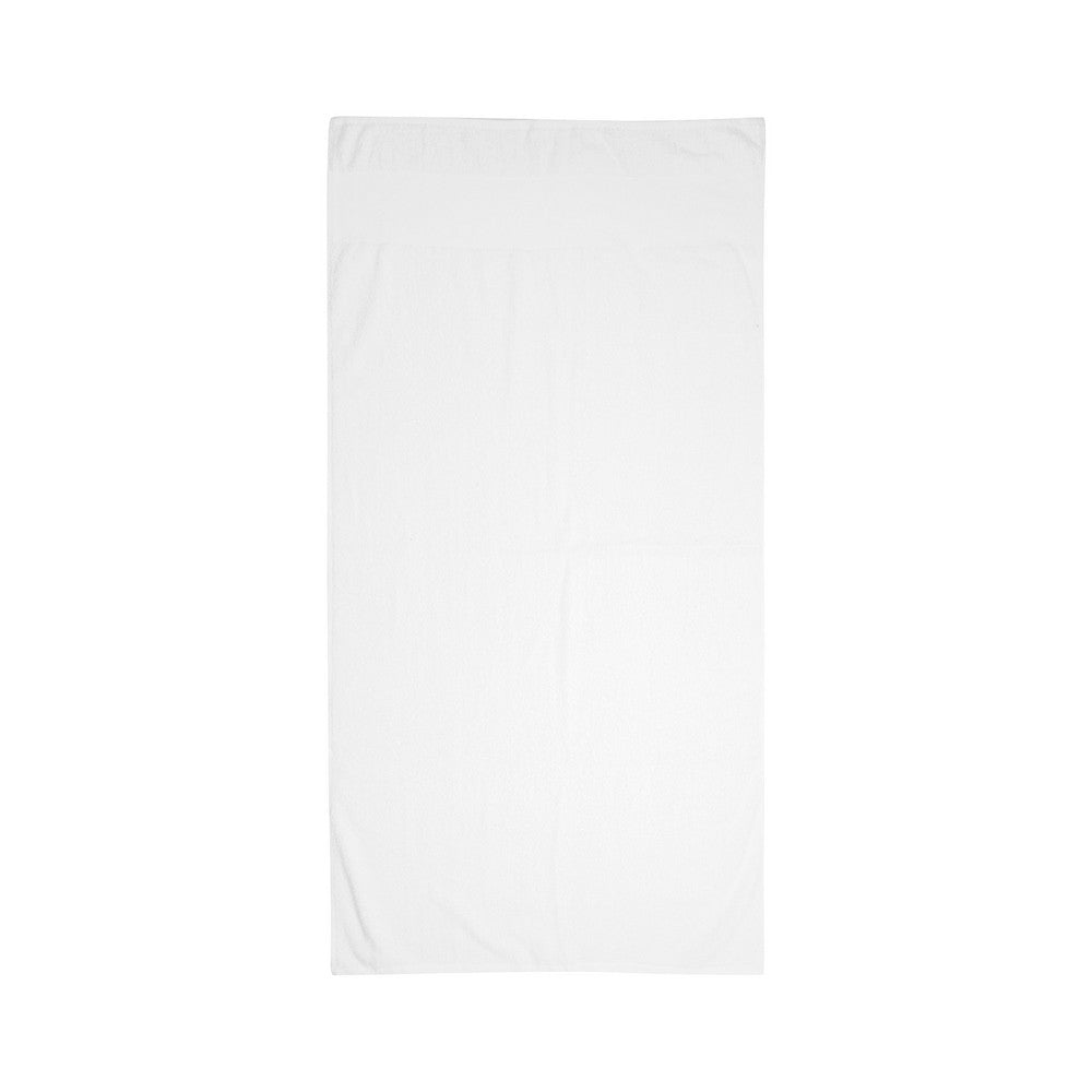 White - Front - Towel City Printable Border Bath Towel