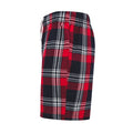 Red-Navy - Side - SF Mens Tartan Lounge Shorts
