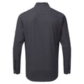 Steel-Black - Back - Premier Mens Maxton Check Long Sleeve Shirt