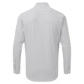 Silver-White - Back - Premier Mens Maxton Check Long Sleeve Shirt