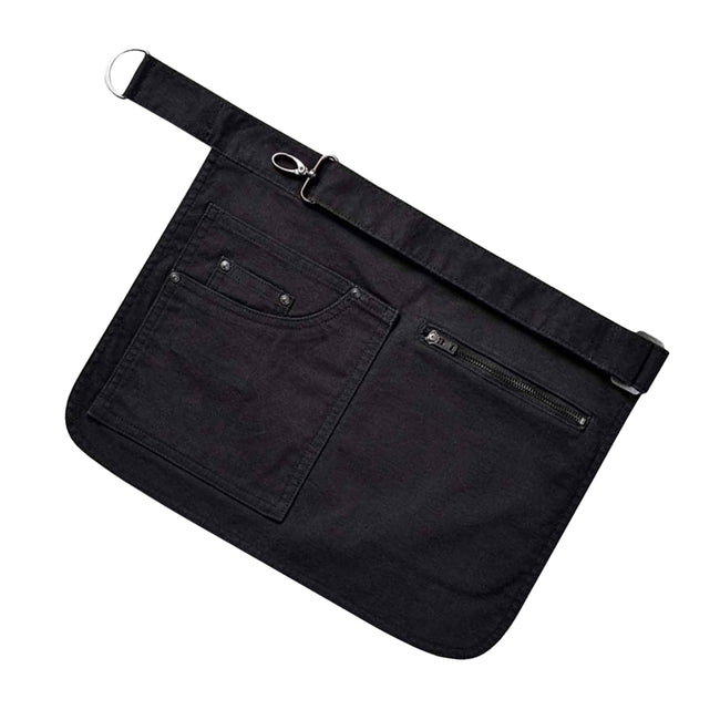 Black - Back - Premier Adults Unisex Metro Utility Hip Apron