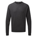 Charcoal - Front - Premier Adults Unisex Cotton Rich Crew Neck Sweater