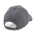 Graphite Grey-Black - Back - Beechfield Authentic Piped 5 Panel Cap