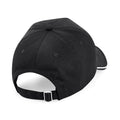 Black-White - Back - Beechfield Authentic Piped 5 Panel Cap