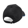 Black-Bright Royal - Back - Beechfield Authentic Piped 5 Panel Cap