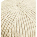 Oatmeal - Side - Beechfield Engineered Knit Ribbed Beanie