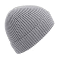 Light Grey - Front - Beechfield Engineered Knit Ribbed Beanie