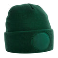 Bottle Green - Front - Beechfield Circular Patch Beanie