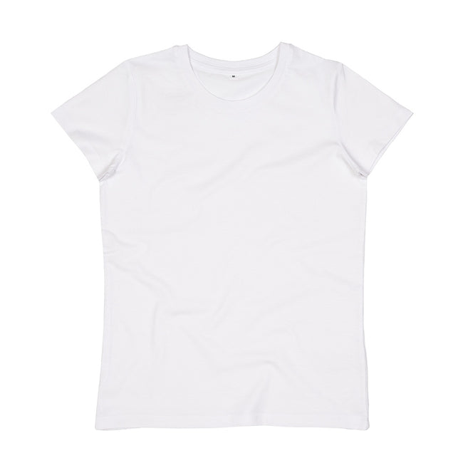 White - Front - Mantis Womens-Ladies Organic T-Shirt