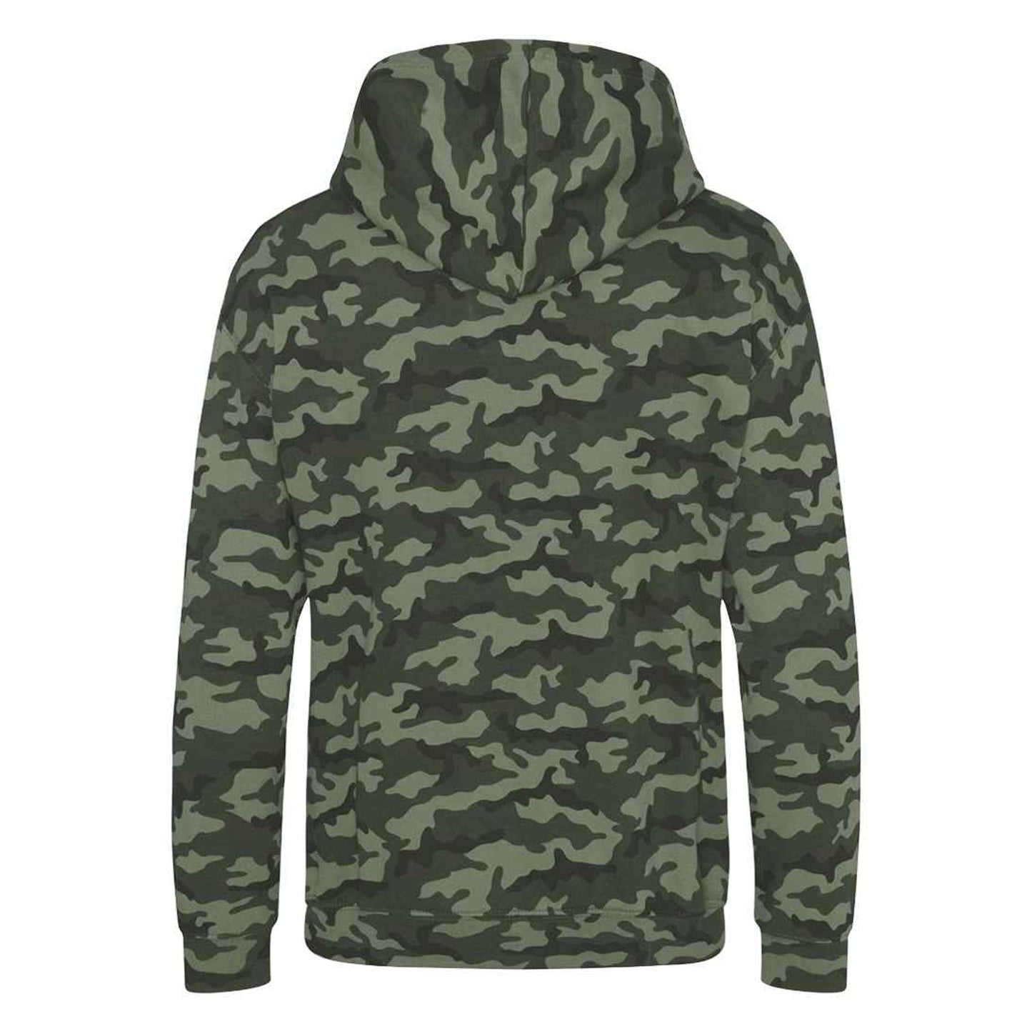 Green Camo - Back - AWDis Childrens-Kids Camo Hoodie