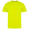 Electric Yellow - Front - AWDis Unisex Adults Electric Tri-Blend T-Shirt