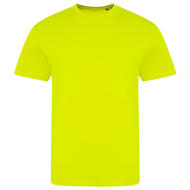 Electric Yellow - Front - AWDis Unisex Adults Electric Tri-Blend T-Shirt