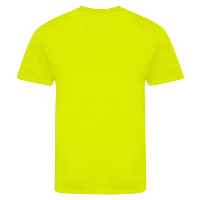 Electric Yellow - Back - AWDis Unisex Adults Electric Tri-Blend T-Shirt