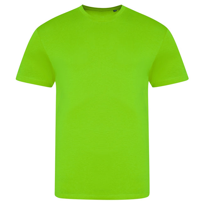 Electric Green - Front - AWDis Unisex Adults Electric Tri-Blend T-Shirt