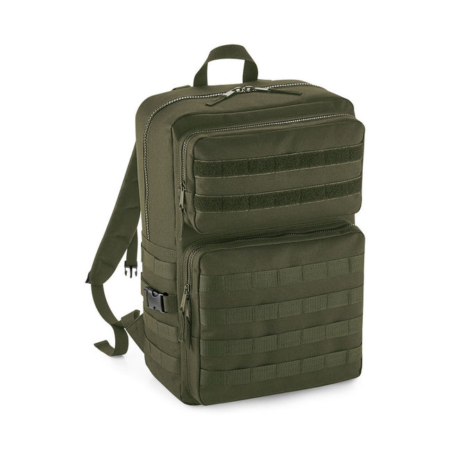 Military Green - Front - BagBase MOLLE Tactical Backpack