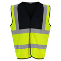 Yellow-Black - Front - PRO RTX High Visibility Unisex Waistcoat