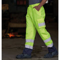 Yellow - Back - PRO RTX High Visibility Mens Cargo Trousers