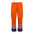 Orange - Front - PRO RTX High Visibility Mens Cargo Trousers