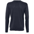 Navy - Front - SOLS Mens Galaxy V Neck Sweater