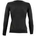 Black - Back - SOLS Womens-Ladies Galaxy V Neck Sweater