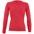 Red - Back - SOLS Womens-Ladies Galaxy V Neck Sweater