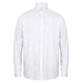 White - Front - Henbury Mens Modern Long Sleeve Classic Fit Oxford Shirt