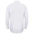 White - Back - Henbury Mens Modern Long Sleeve Classic Fit Oxford Shirt
