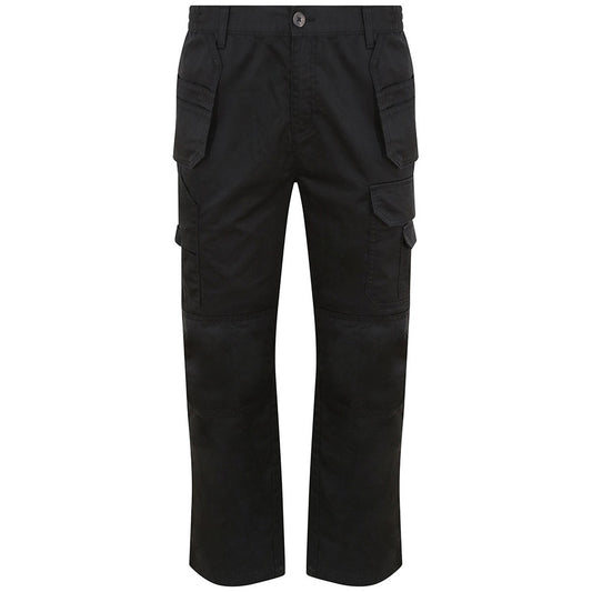 Black - Front - PRO RTX Mens Pro Tradesman Trousers
