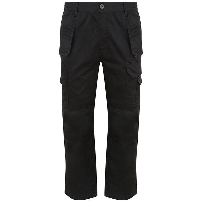 Black - Front - PRO RTX Mens Pro Tradesman Trousers