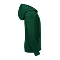 Bottle Green - Side - Russell Kids-Childrens Authentic Zip Hooded Sweatshirt