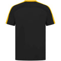 Black-Gold - Back - Finden and Hales Unisex Team T-Shirt