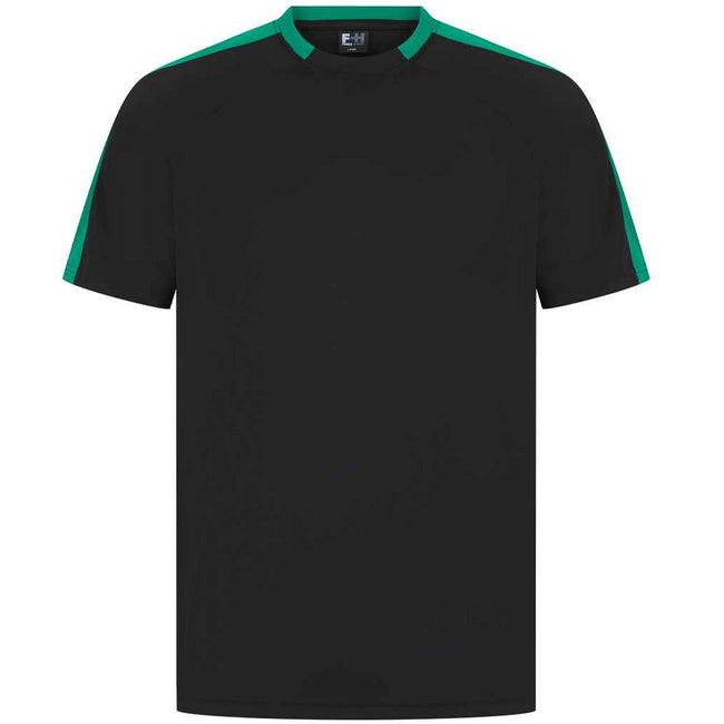 Black-White - Side - Finden and Hales Unisex Team T-Shirt
