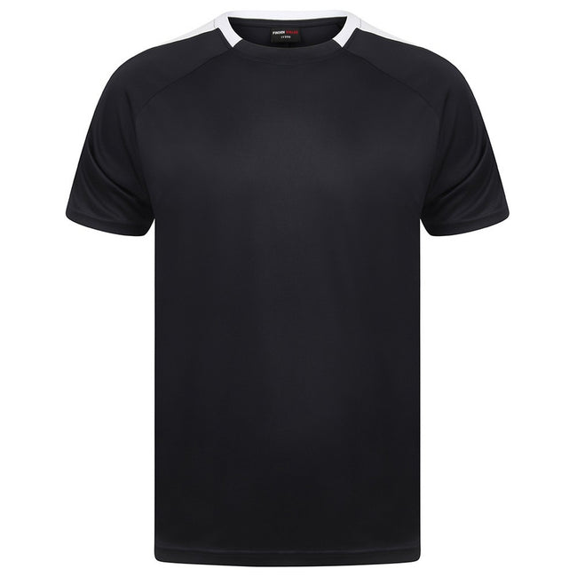 Navy-White - Front - Finden and Hales Unisex Team T-Shirt