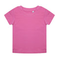 Bright Pink - Front - Larkwood Babies Organic T-Shirt