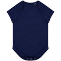 Navy - Front - Larkwood Babies Organic Bodysuit