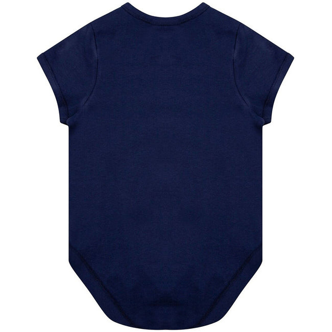 Navy - Back - Larkwood Babies Organic Bodysuit