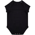 Black - Front - Larkwood Babies Organic Bodysuit
