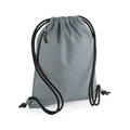 Pure Grey - Front - BagBase Unisex Recycled Gymsac