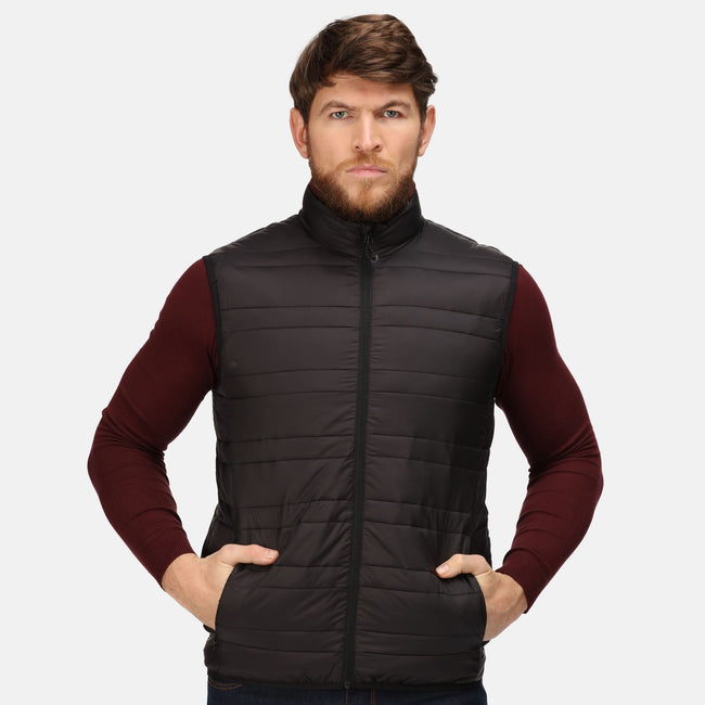 Black-Black - Lifestyle - Regatta Professional Mens Firedown Insulated Bodywarmer