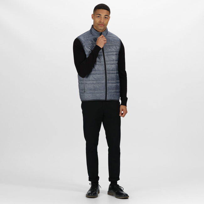 Seal Grey-Black - Back - Regatta Professional Mens Firedown Insulated Bodywarmer